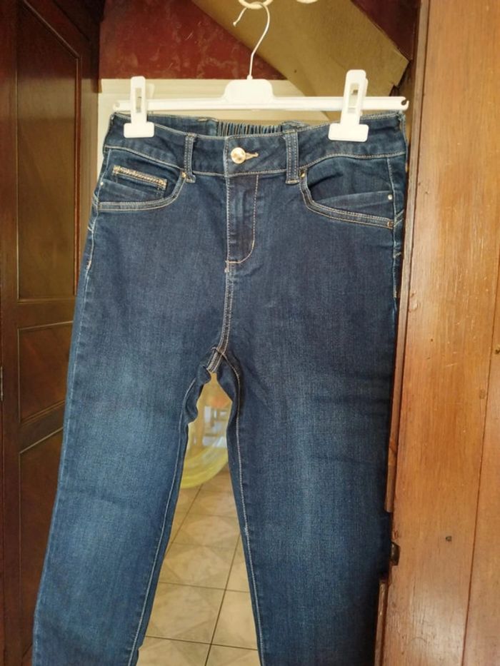 Jeans bleu foncé droit skinny M/38 y2k Lolaliza - photo numéro 7