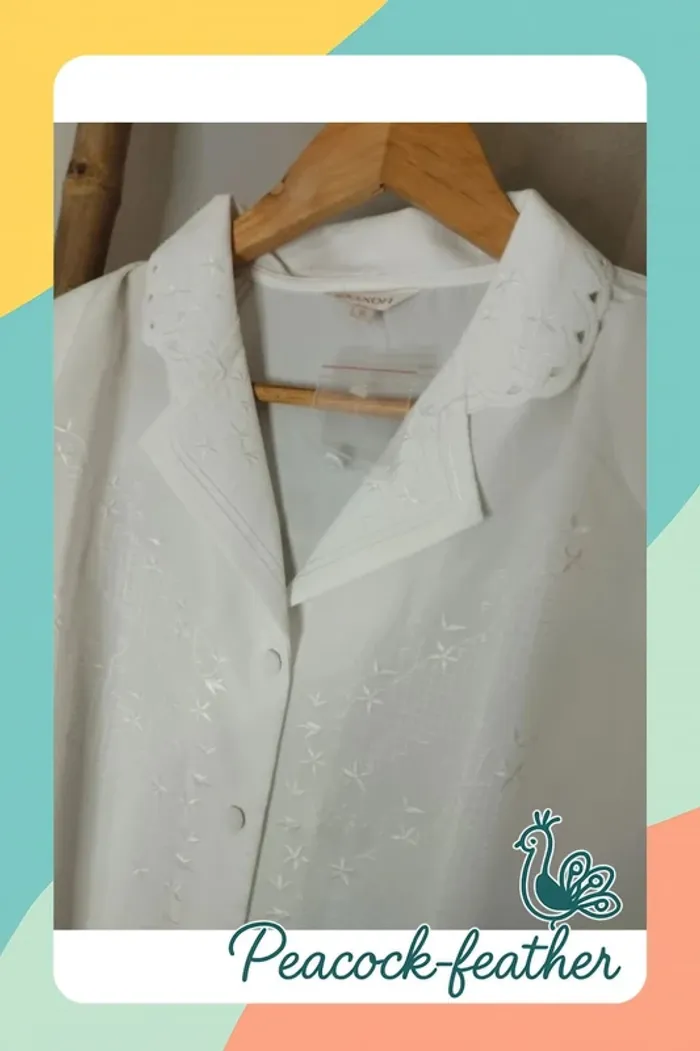 Chemisier blanc neuf Daxon 56 - photo numéro 4