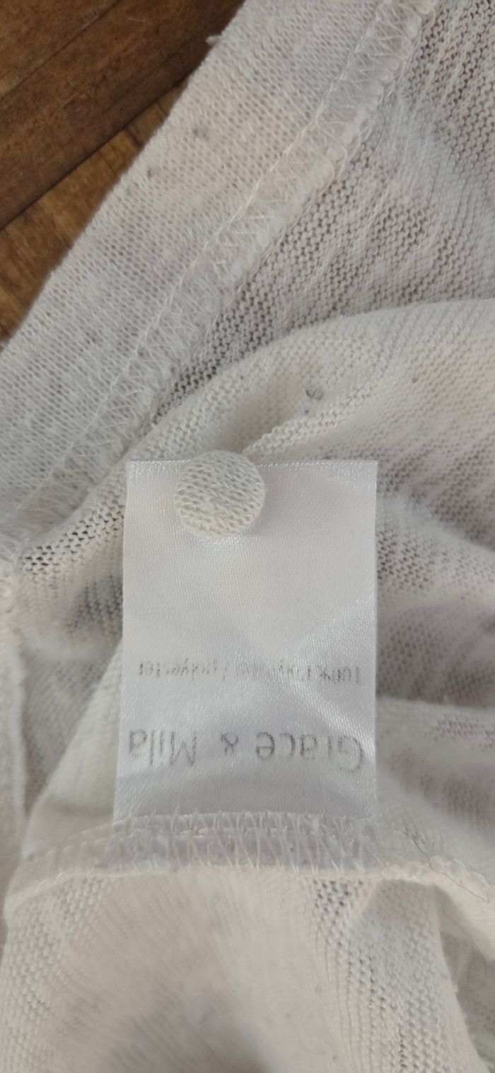 Blouse Grace & Mila à pois dorés – dos boutonné et lien – romantique & chic - photo numéro 5