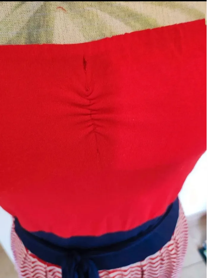 robe bustier 36  rouge bleu - photo numéro 3