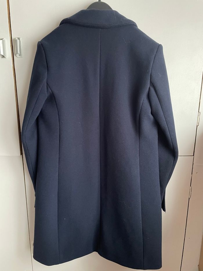 Manteau long bleu marine - photo numéro 5