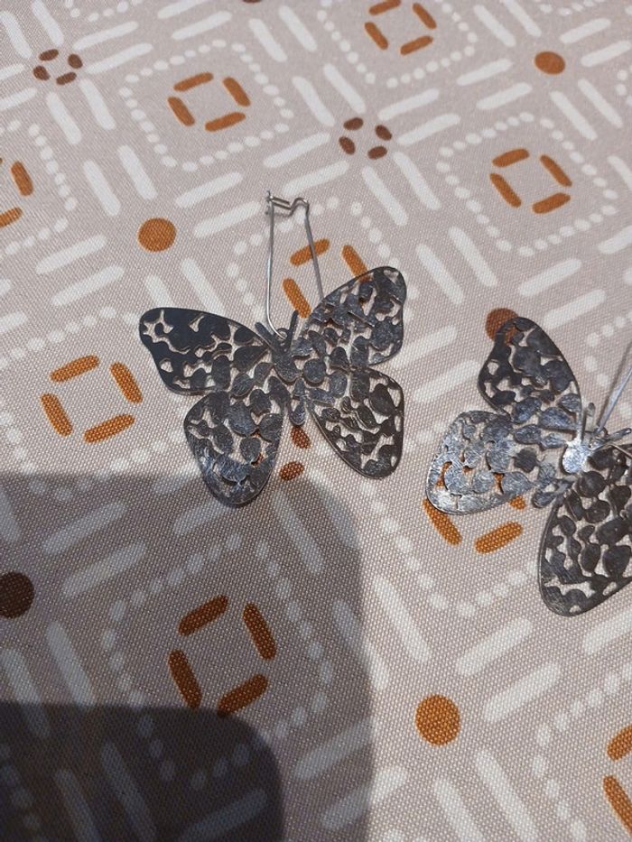Boucles d'oreilles papillon - photo numéro 2