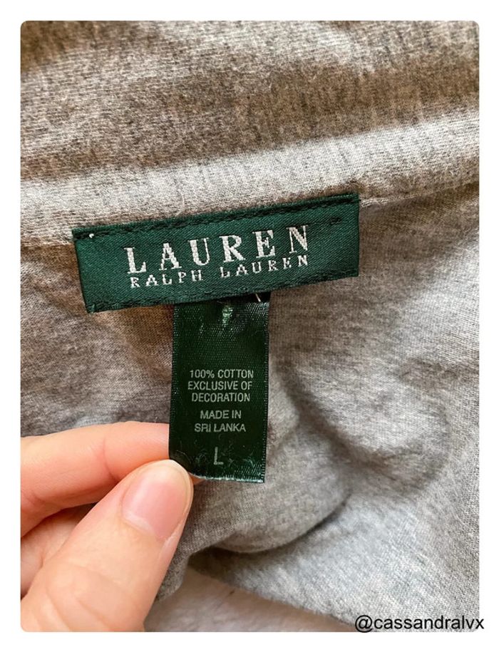 Haut de pyjama gris Ralph Lauren - photo numéro 4