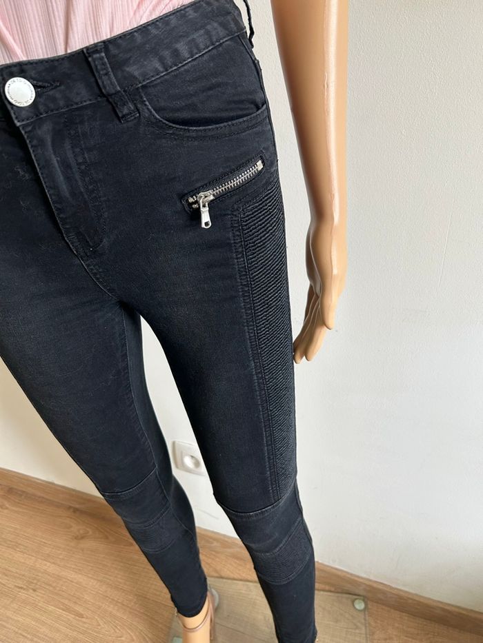 Jean skinny noir Morgan taille 34 TBE - photo numéro 4