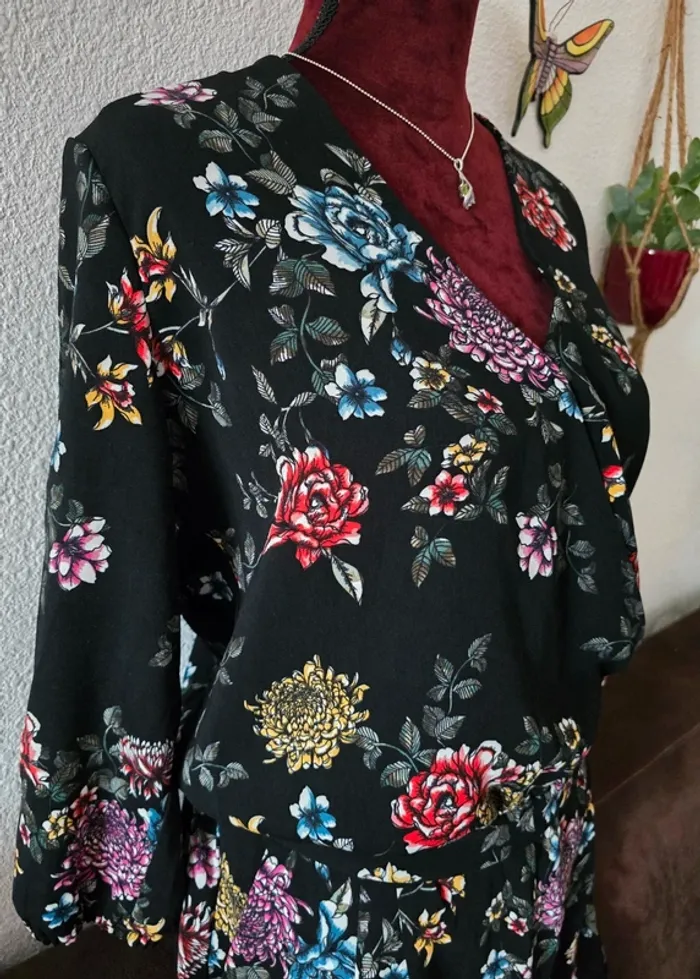 Combinaison d'été fleurie M Neuve Promod - photo numéro 3