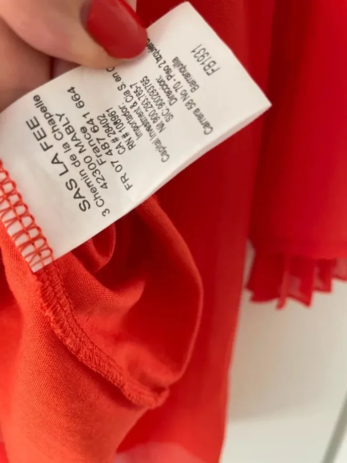 Robe orange la fée maraboutee taille 38 - photo numéro 6