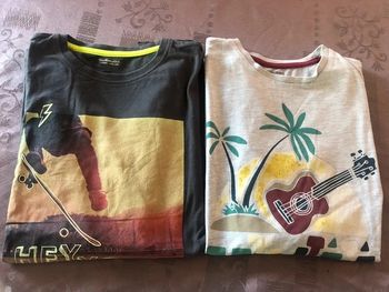#lot #2teeshirt #garcon #vert baudet #14ans