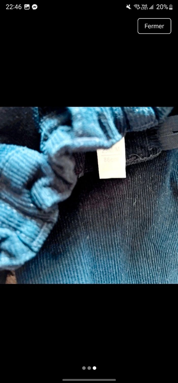 Pantalon velours garçon 💙 - photo numéro 3