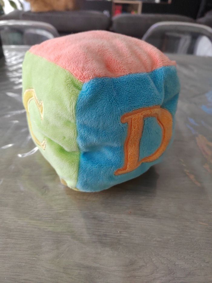Cube peluche hochet - photo numéro 2