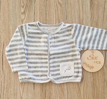 Gilet velours bébé garçon 6mois