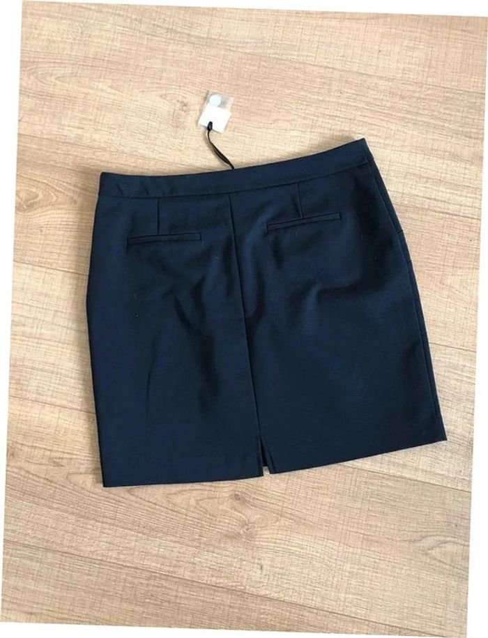 Jupe bleue marine neuve Morgan taille 40 (taille petit) - photo numéro 12