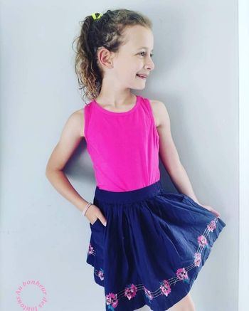 10 ans ensemble été Teeshirt et jupe