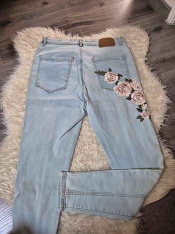 Jeans skinny brodé pour homme T. XL Siksilk