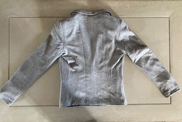 Blazer Bershka Premium Outwear gris taille S 36 - photo numéro 13