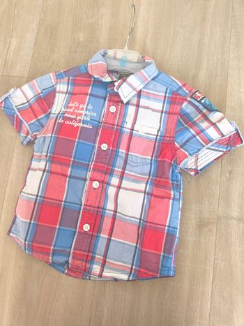 Chemise à carreaux été garçon 2 ans tao
