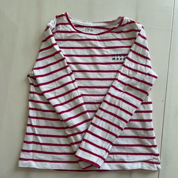 Marinière rouge et blanche