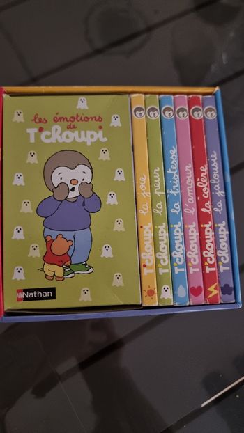 Lot 6 livres T'choupi les émotions