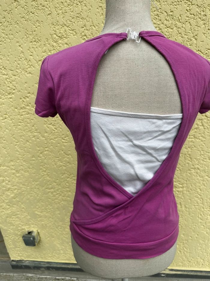 💜 T-shirt violet original C&A – Taille 12/13 ans - photo numéro 6