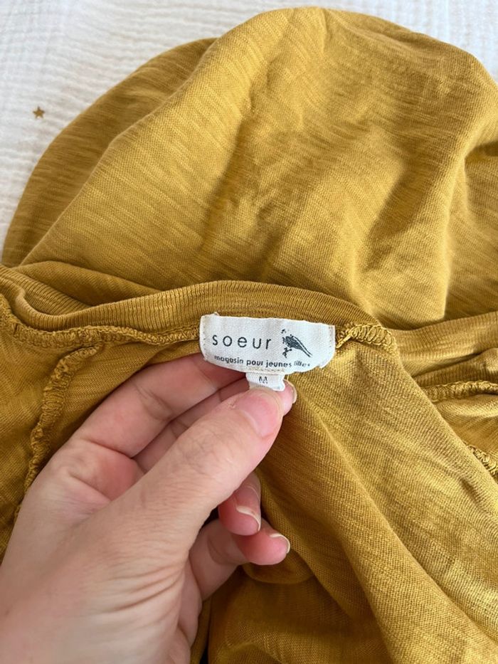 Tee shirt jaune - Sœur - M - photo numéro 5
