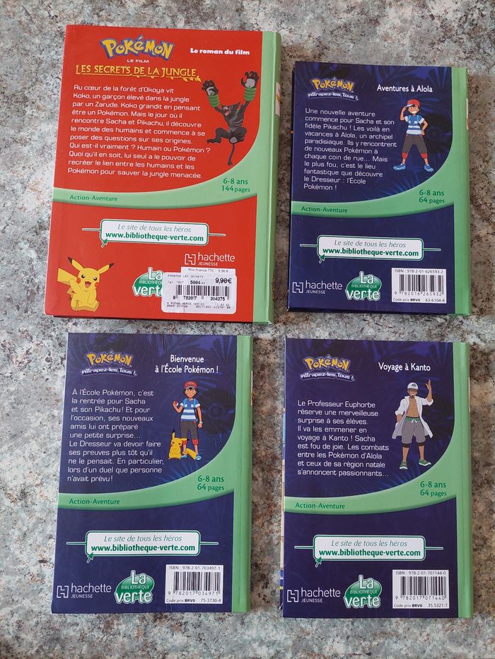 Lot de livres Pokemon - Bibliothèque verte - 6 à 8 ans - photo numéro 2