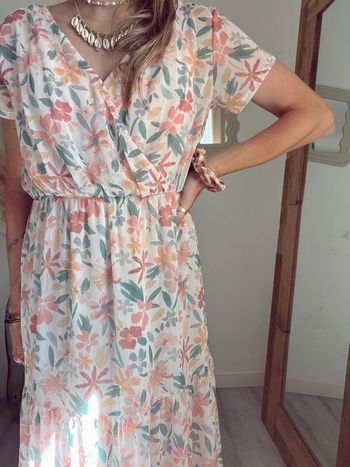Magnifique Robe d’allaitement Amaë Taille 1 34/36/38 fleur pastel