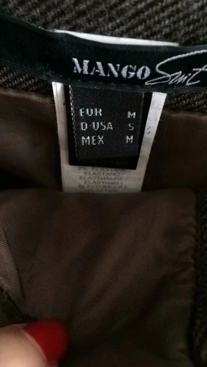 Jupe droite d’hiver avec ceinture - photo numéro 2