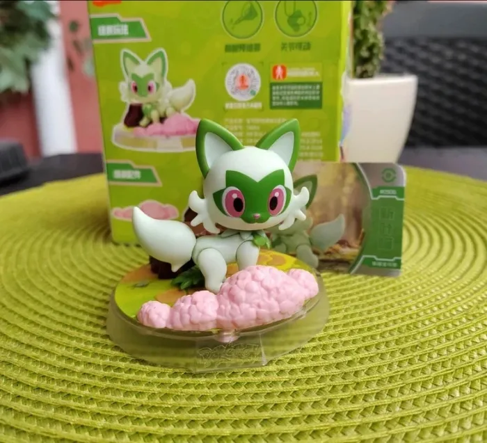 Figurine Collection Pokémon - Poussacha (Sprigatito), style lego/mega Neuf - photo numéro 9