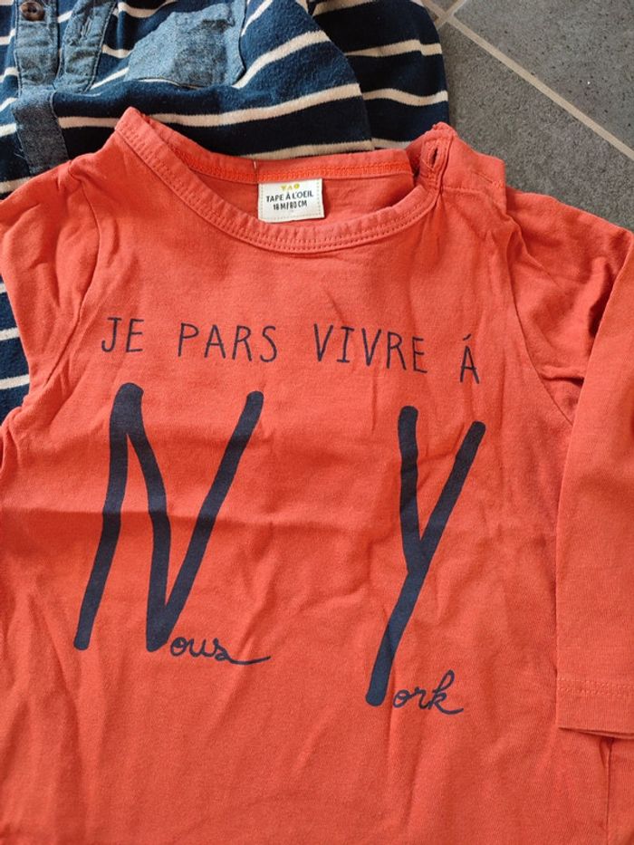 Lot 3 t-shirts manches longues - photo numéro 2