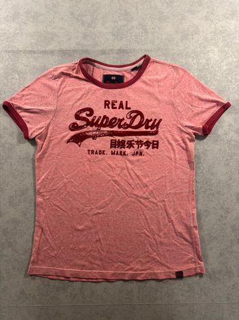 T-Shirt Superdry Rose et rouge Taille M