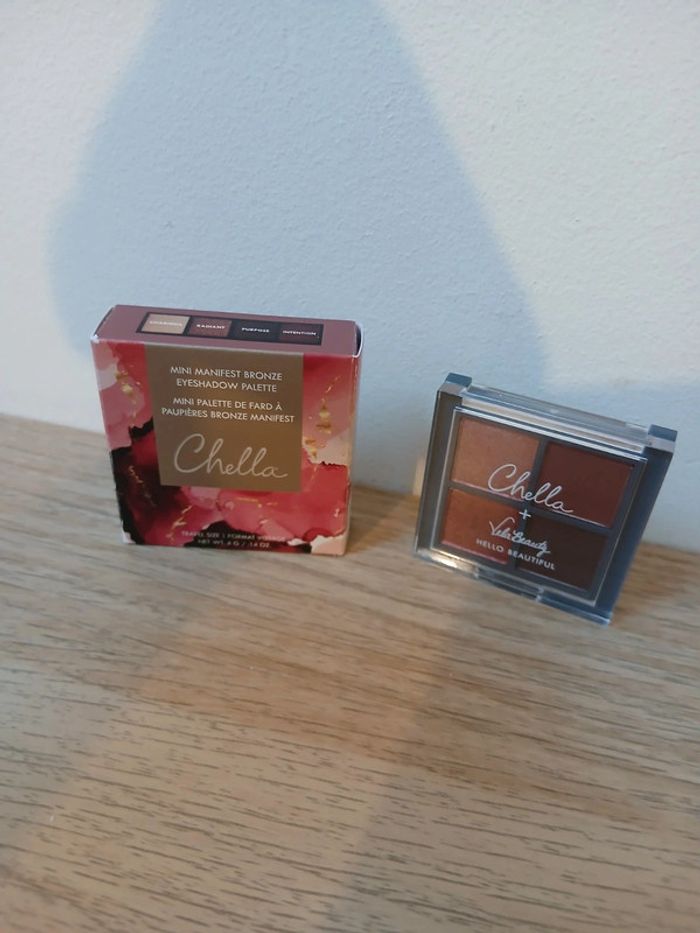 2 mini palettes de fards à paupières Chella