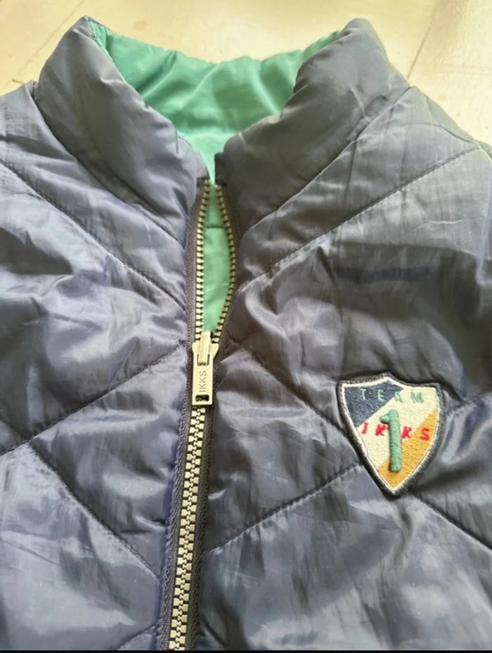 Magnifique blouson sans manches de la marque IKKS réversible en taille 14 ans - photo numéro 4