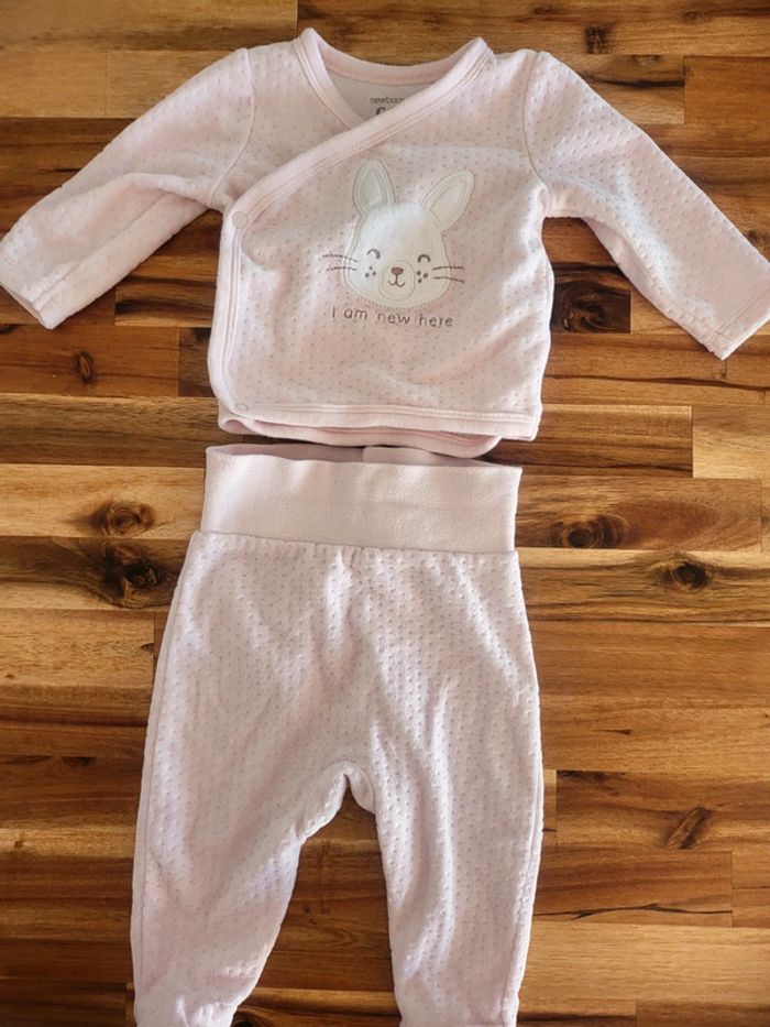 Ensemble chaud tout doux fille 3mois