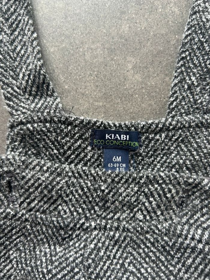 Salopette hiver grise kiabi mixte 6 mois - photo numéro 2