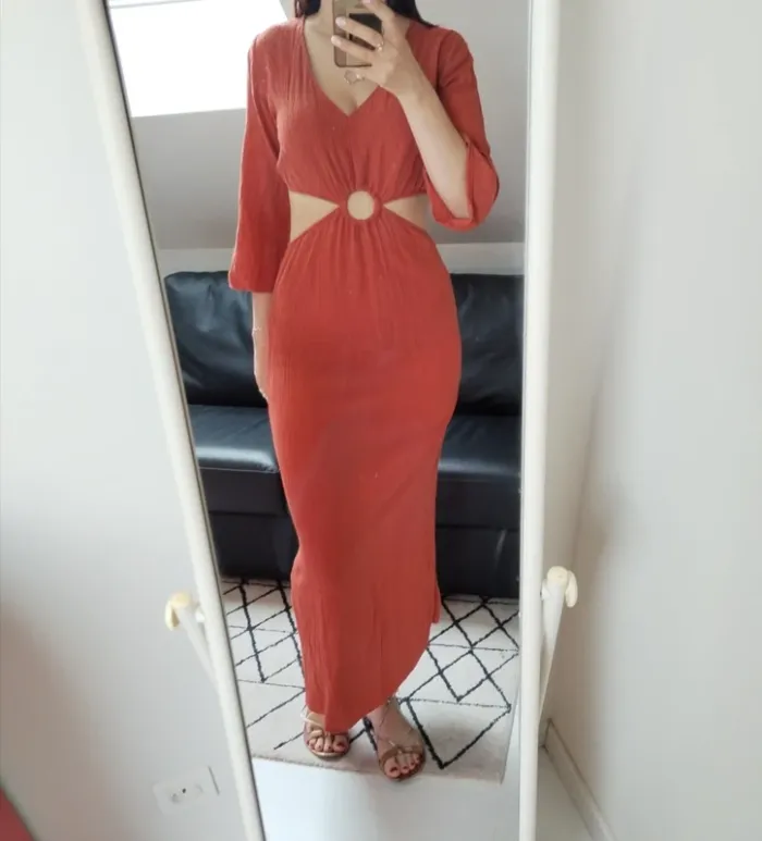 Magnifique robe neuve brique - photo numéro 3
