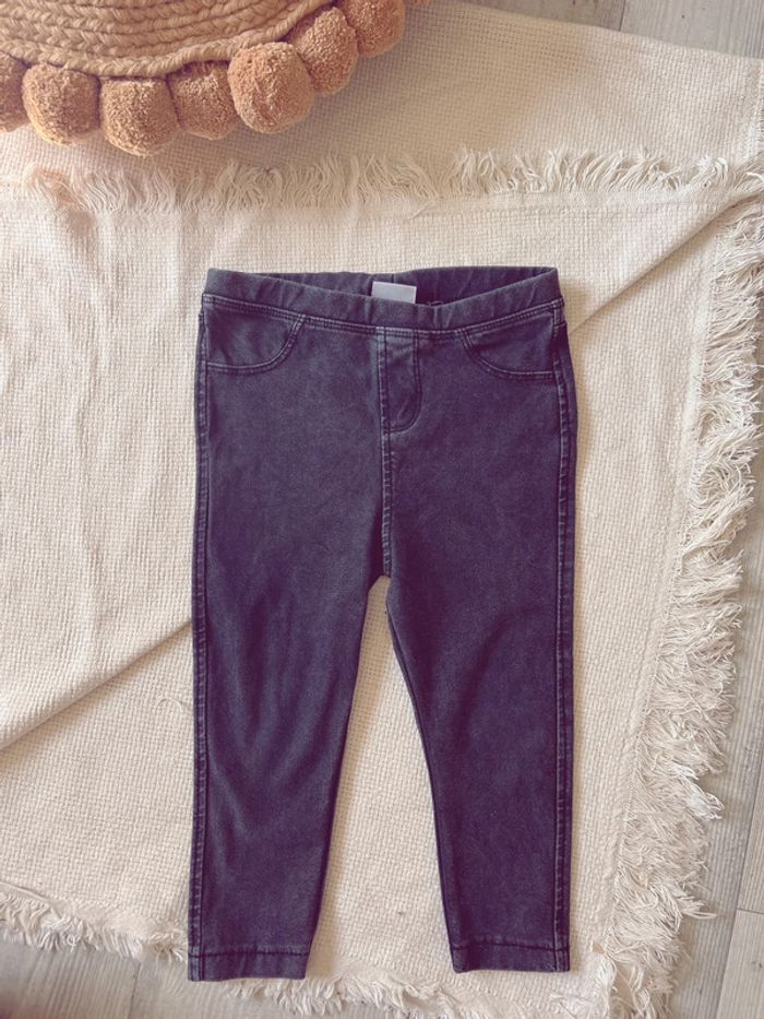 Jegging Zara mixte 92 noir gris foncé