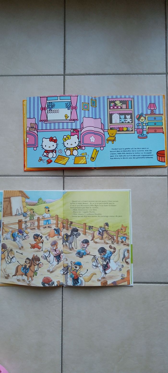 Lot de 4 livres enfants, mini loup, samy,hello Kitty, lapin blanc très bon état. - photo numéro 3