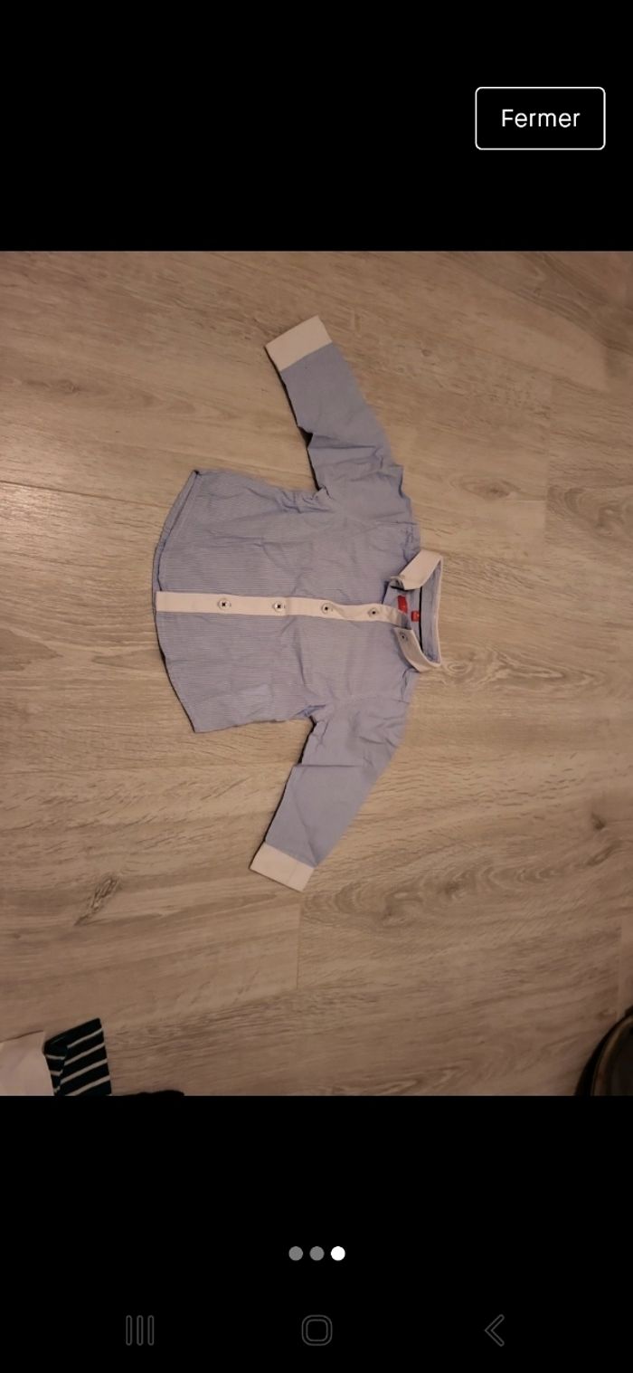 Lot chemises 6 mois - photo numéro 3