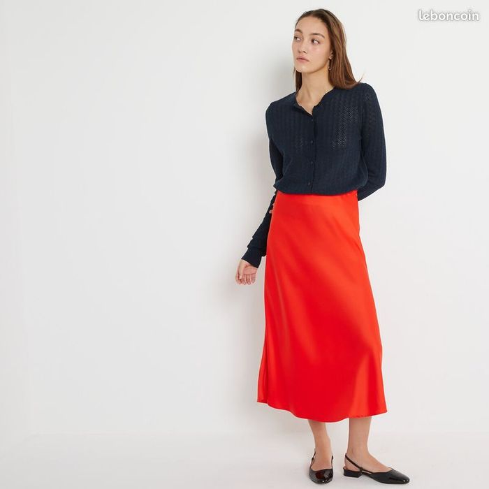 Cardigan en maille pointelle - LA REDOUTE COLLECTIONS - taille XL - photo numéro 2