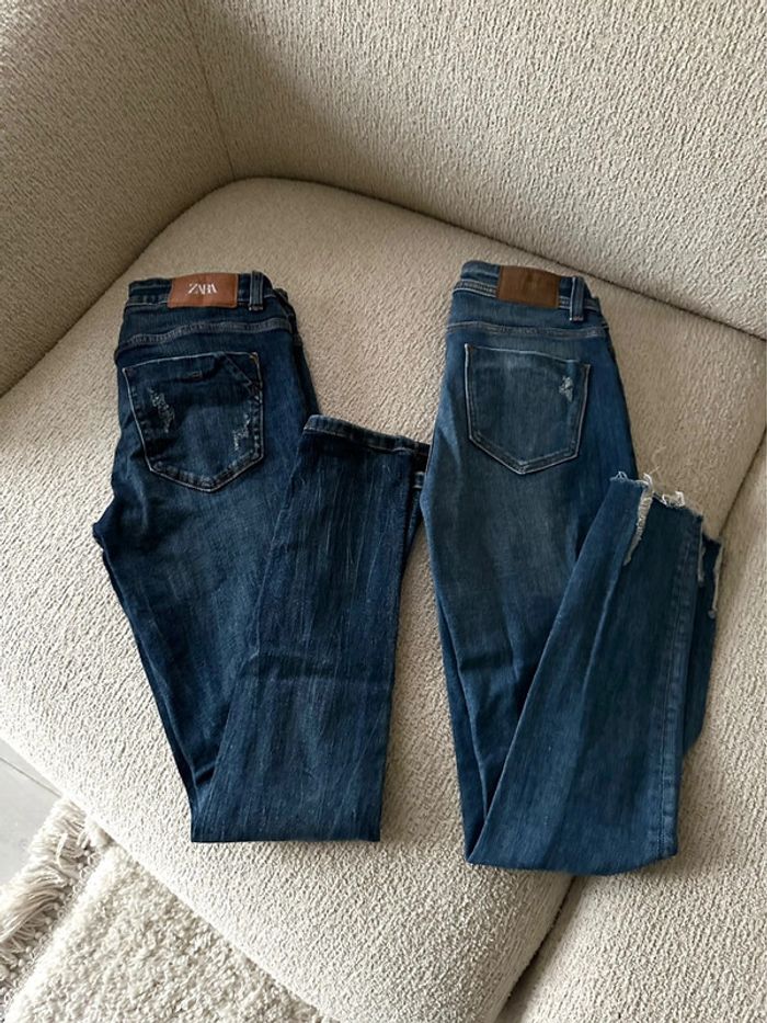 Lot de 2 slims ZARA taille 34 💙 - photo numéro 2