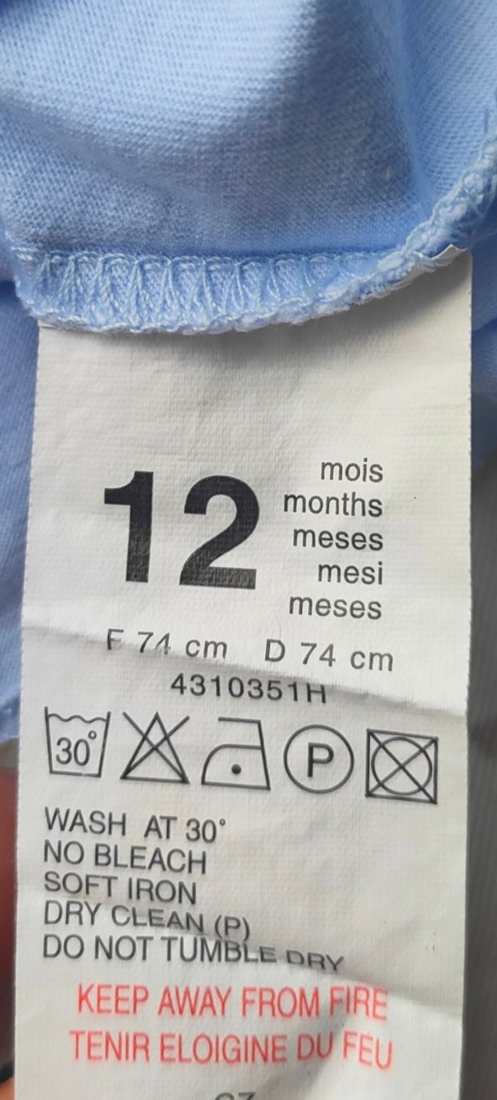 Lot de tee-shirt Alphabet taille 12 mois/ 1 ans - photo numéro 7