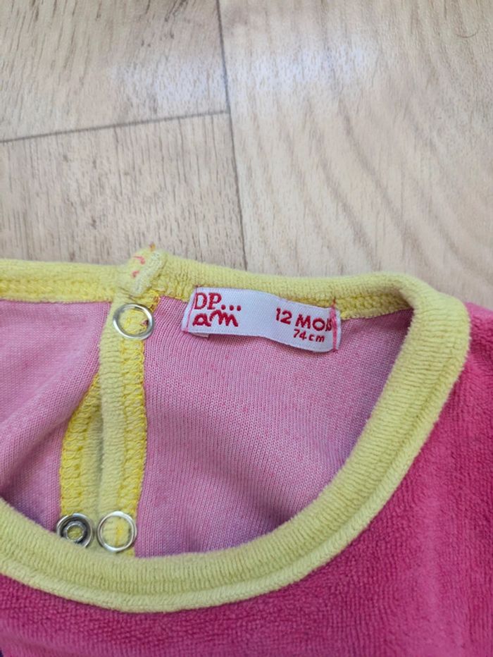 Lot 3 pyjamas velours fille 12 Mois - photo numéro 7