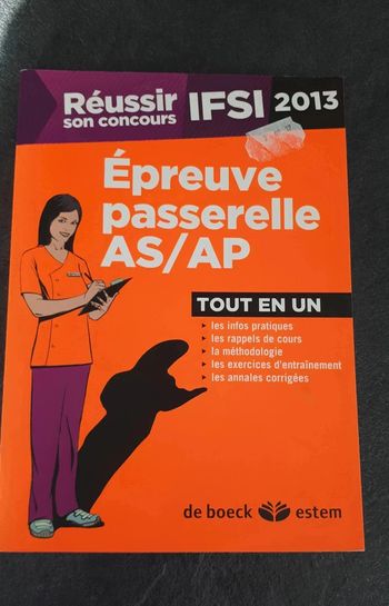 5 € Réussir son concours infirmier : Epreuve passerelle AS / AP Tout en un