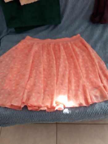 Jupe voile abricot 44