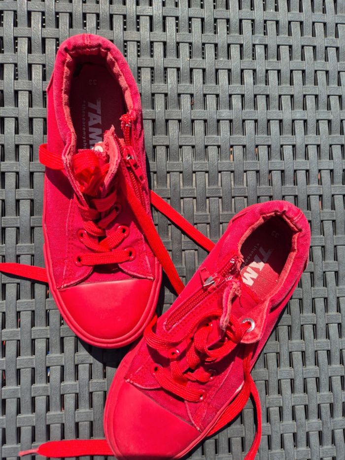 Chaussure Tams rouge pointure 33 - photo numéro 6