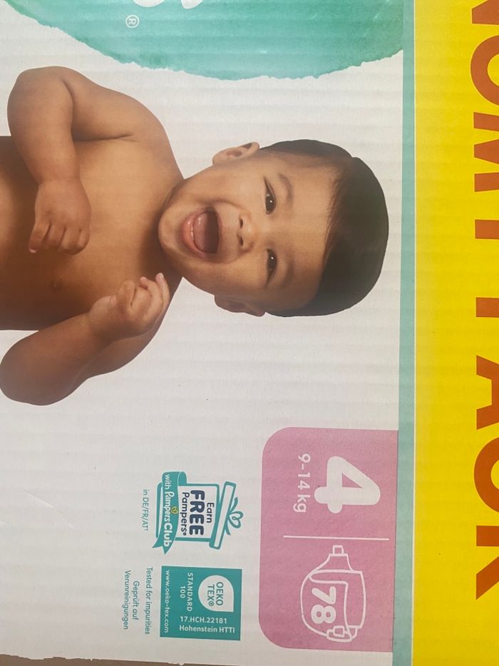 78 couches Pampers taille 4 harmonie - photo numéro 2