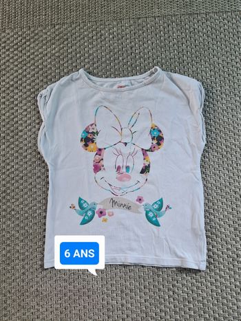 T-shirt manches courtes "minnie" fille - 6 ans