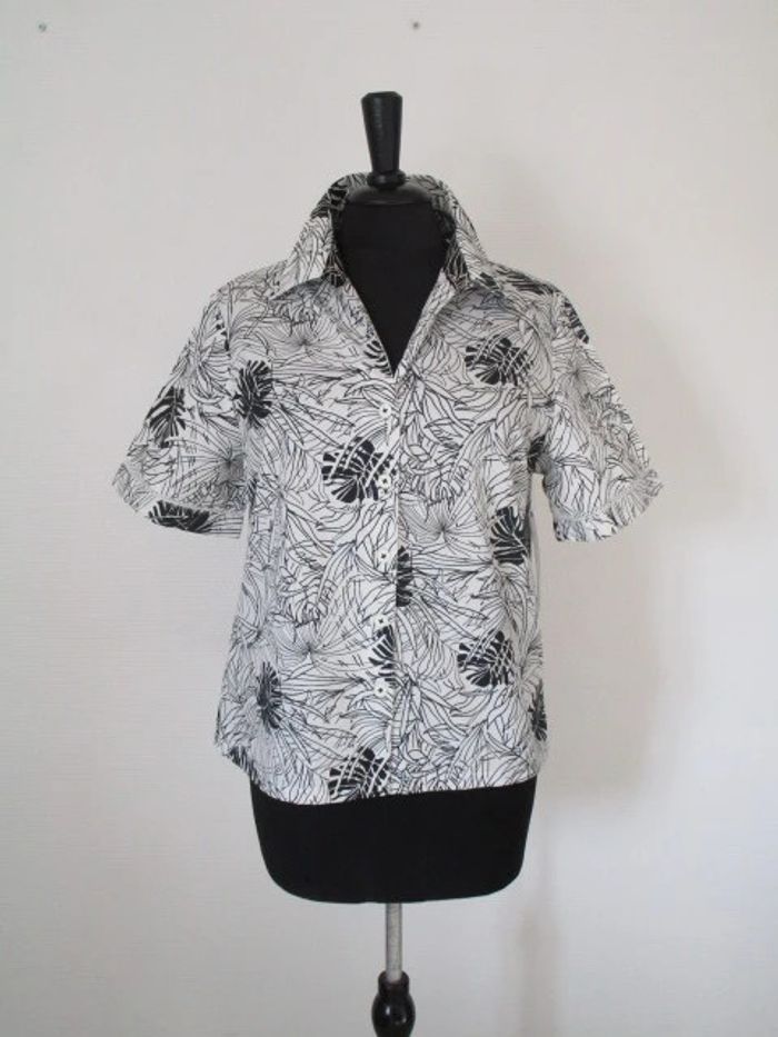 Chemise imprimé feuillage Jac Jac 40 NEUVE
