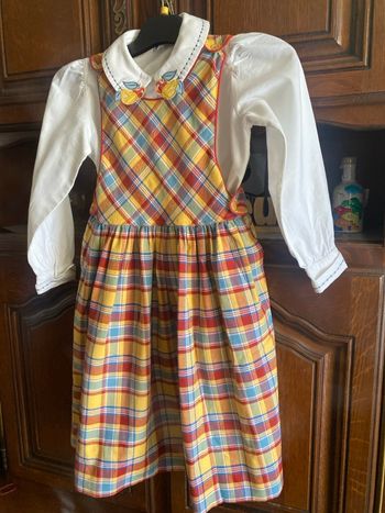 Robe chasuble et chemisier 