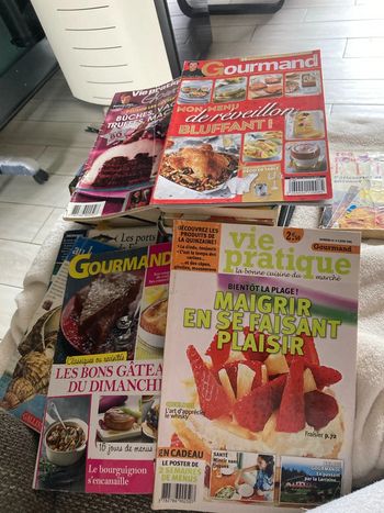 Lot de 13 livres / magazines de cuisine