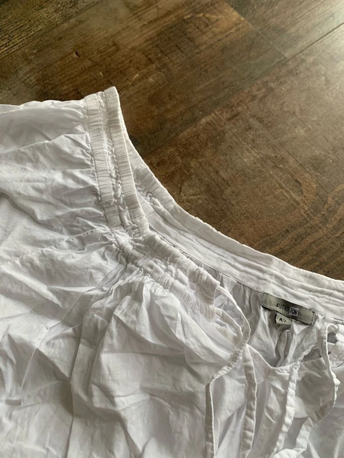 Blouse manches courtes épaules dénudées - photo numéro 7